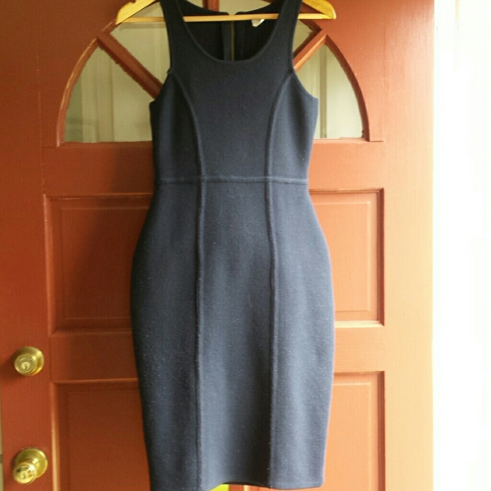 J Crew Sheath Dress Navy Blue Sz 0 Very Nice!